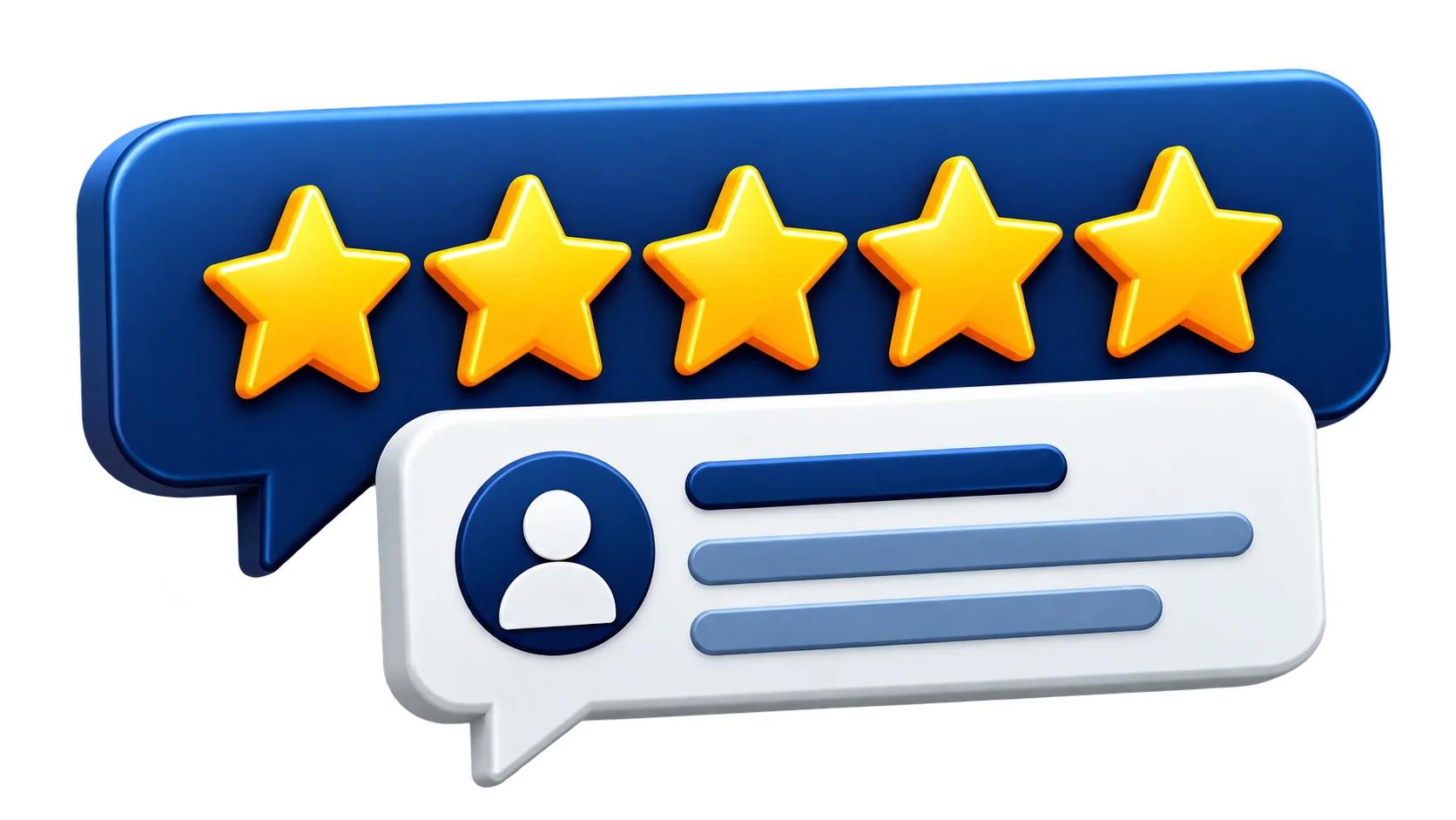 Five star review illustration